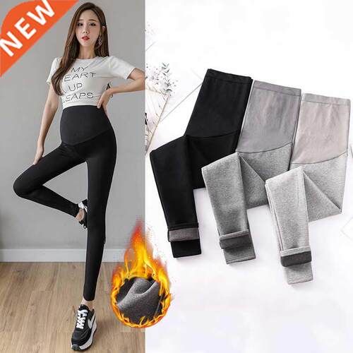 5610# Autumn Winter Thick Warm Plus Velvet Maternity Legging