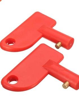 2x Red Mini Battery Cut Off Kill Isolator Switch Spare Keys
