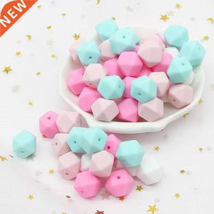 Teether  Pacifier Clips Beads Necklace Baby Toy Teething