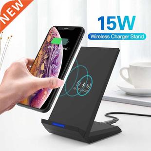 15W Qi Wireless Charger Stand For iPhone 11 pro 8 X XS Sams