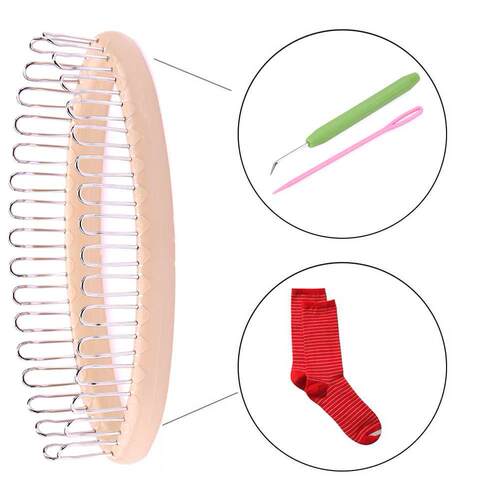 3PCS Knitting Loom Craft Crochet Knitting Weaving Scarf Sock