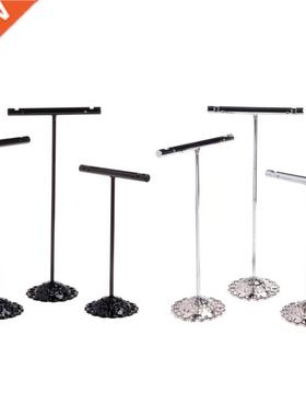 3 Pcs Alloy Earrings Display T-Shape Stand Showcase Jewelry