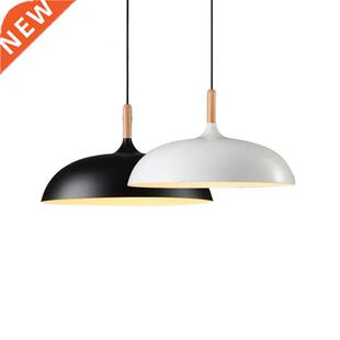 Nordic Modern LED E27 Oak Pendant light plate Hanging Lights