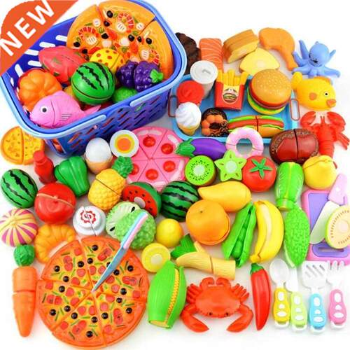 Pretend Play Toys Plastc Food Cuttng Frut Vegetable Prete