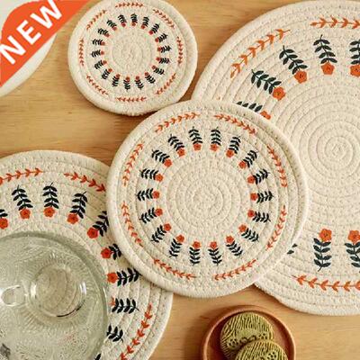 Handmade Cotton Rope Woven Placemats Heat Resistant