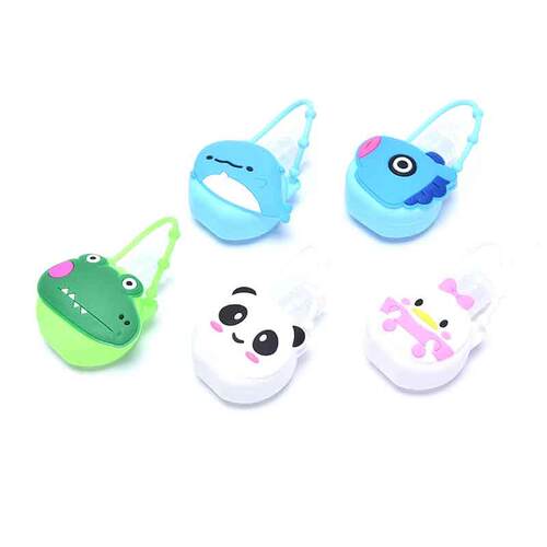 0ML Cartoon Round Bottle Cover Silicone Gel Case For Hand
