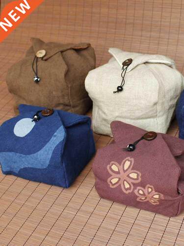 Japanese Style Grass and Wood Dyed Handmade Bamboo Linen