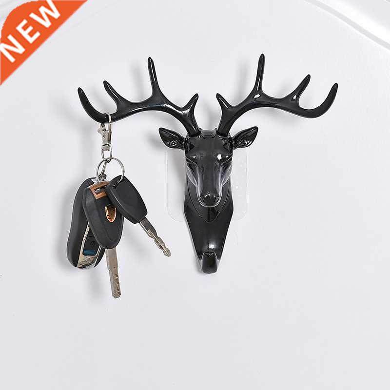 Wall Hanging Hook Vintage Deer Head Antlers for Hanging Clot - 实物图