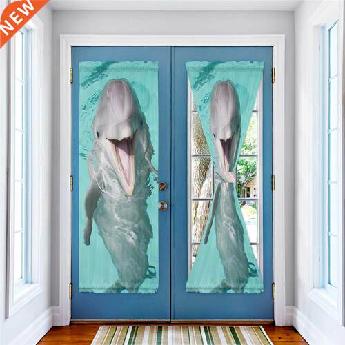 Dolphin Animal Window Curtain for Living Room Luxury