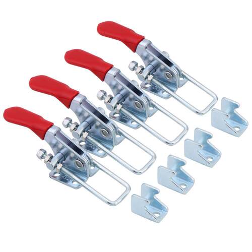 4pcs Toggle Clamps Latch Type Clamp Holding Capacity 163kg/3