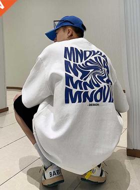 American t-shirt men's oversize summer loose Fashion Top ins