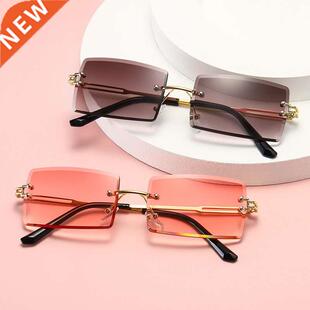 2022 Retro Sunglasses Women Brand Designer Fashion Rimless G