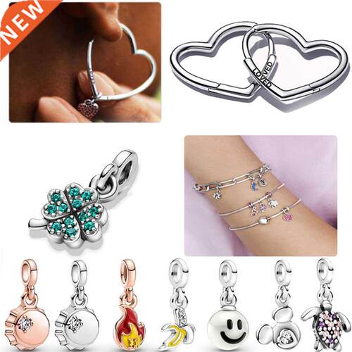 925 Sterling Silver Loved Hert Er Hoops Errings for Women