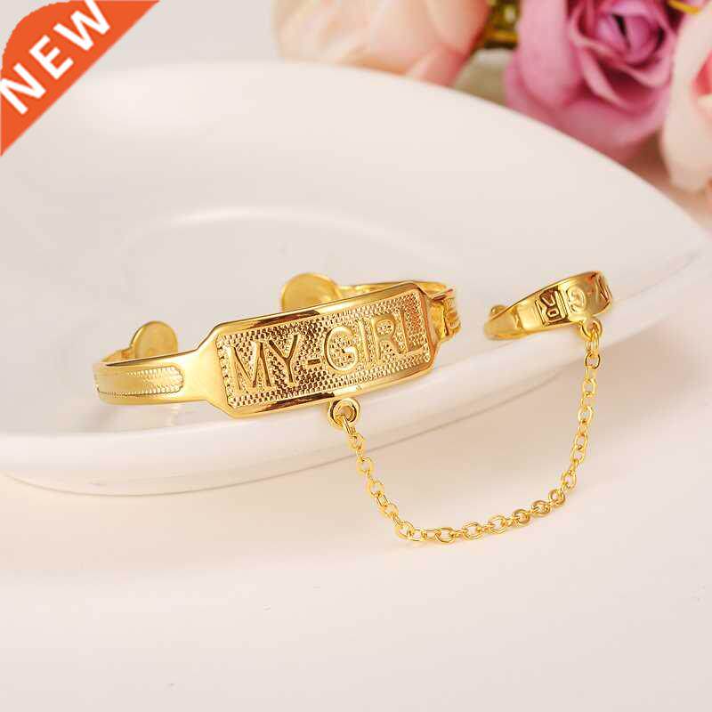 dubai gold stamp baby small girl bangle child bracelet with