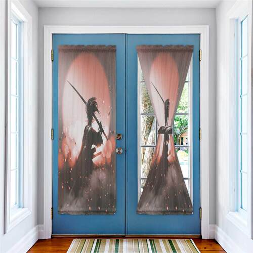 Japanese Character Bushido Japanese Door Curtain for Living