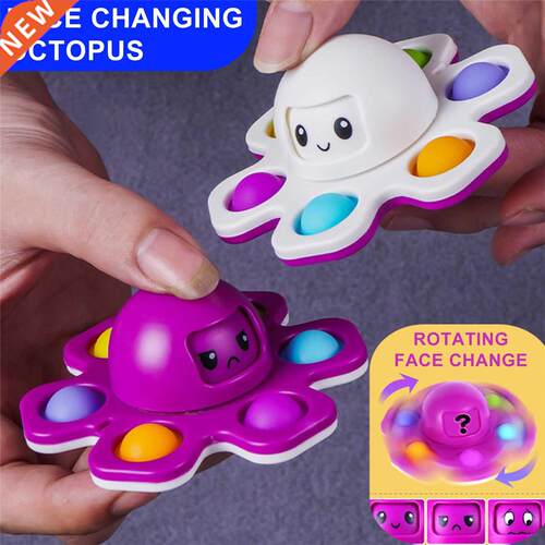 New Anti Sss Push Bubble Fidget Spinner Face-Changing Sensor