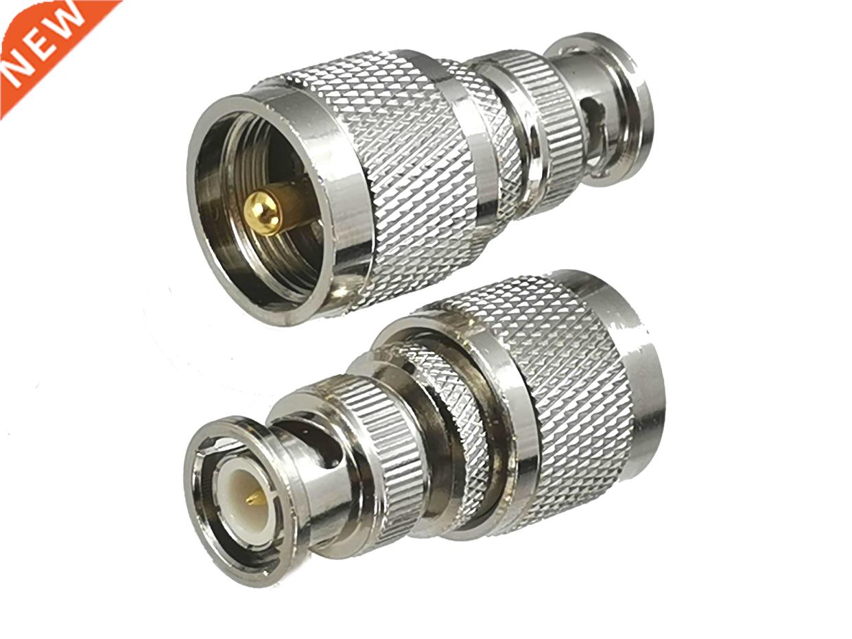 10pcs Connector Adapter BNC Male Plug to UHF PL259 Male Plug