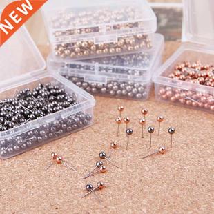 100 Pcs Colorful Assorted Push Pins Drawing Cork Board Nails