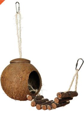 2 Patterns Cute Design Natural Coconut Shell Bird Nesting H