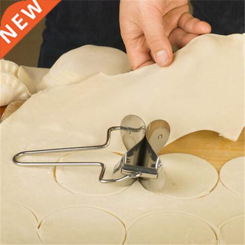 1Pc Stainless Steel Dumpling Wraper Mould Dough Circle Rolle