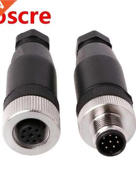 Dropship PG7 Sensor Connector IP67 4/5/8 Pin Male/Female Str
