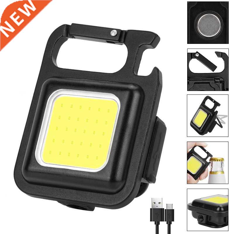 Mini LED Flashlight Portable USB Rechargeable Work Light 800