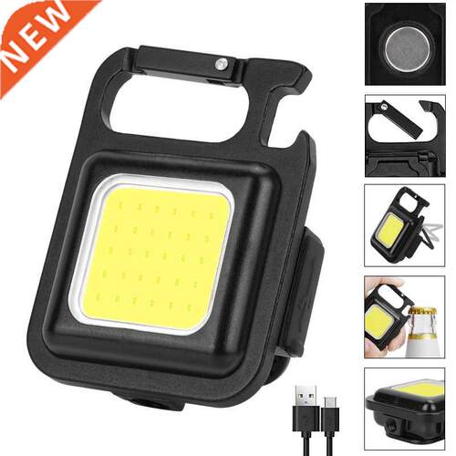 Mini LED Flashlight Portable USB Rechargeable Work Light 800