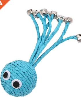 B0KB Cat Toys with Catnip Pet Woven Paper Rope Cute Cartoon