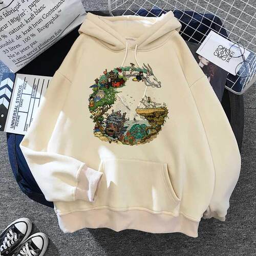Totoro Hoodies Studio Ghibli Cute Anime Funny Cartoon Women