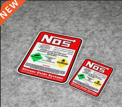 Creative Car Racing Stickers NOS Nitrous Oxide Systems Stick