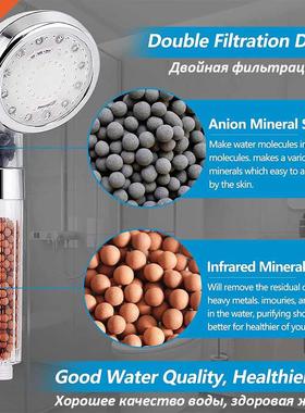 Bathroom 3/7 Colors Changes Temperature Sensor Led Shower He