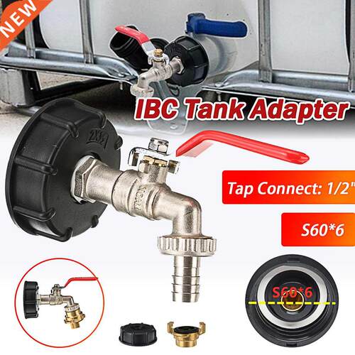 1/2 IBC Tank Adapter Food Grade Drain Adapter IBC Garden Ho