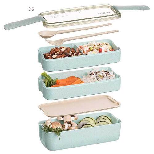 Japanese Bento Lunch Box Kids School Meal Prep Containers 3