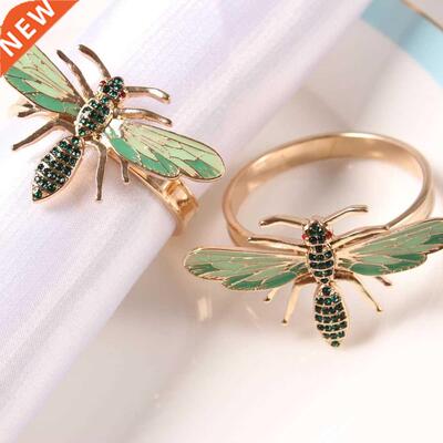 10pcs The new Bee napkin buckle napkin ring alloy green