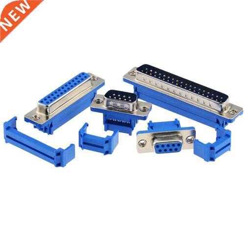 5PCS Blue D-SUB DIDC 9 15 25 37Pin Male Female Head Line Pre