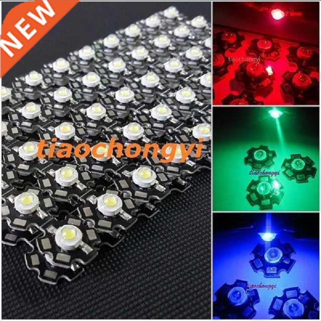 Hot 100 pcs 1W 3W High Power red green Blue Royal blue LED w