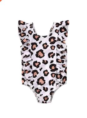 Summer Toddler Kid Baby Girl Leopard Bikini Swimwear Swimsui