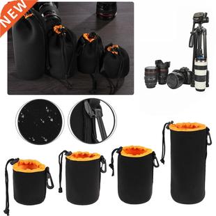 Waterproof Soft Camera Lens Bag Neoprene Lens Pouch Fleece B