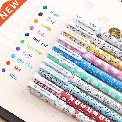 10 Different Colorsbox Color Pen Gel Pens Pen Cute Korean