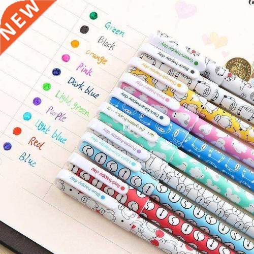 10 Different Colorsbox Color Pen Gel Pens Pen Cute Korean