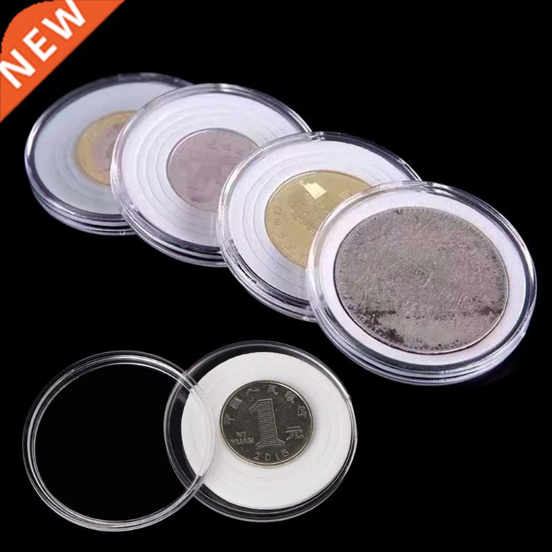 46mm Plastic Coin Holder Capsule Storage Case Collection Dis