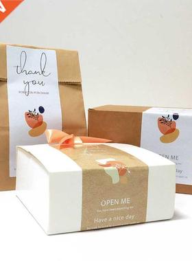 50Pcs/Pack Thank You Stickers Waterproof Seal Labels Packagi