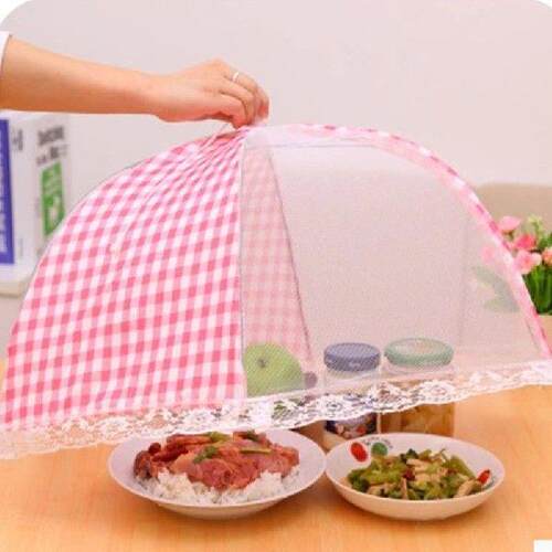 4 Pcs Pop-Up Mesh Screen Food Cover Tent Reusable