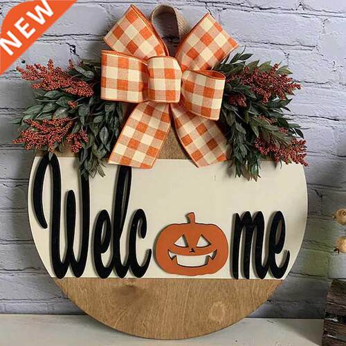 30CM Featival Party Welcome Sign Wood Sign Holiday Decor Cra