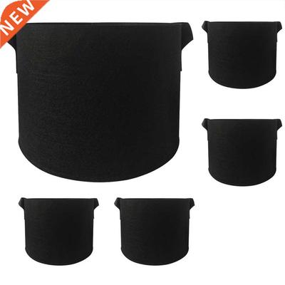 1-100 Gallon Round Fabric Grow Bags Breathable Pots Planter
