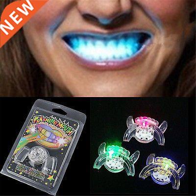 2017 Flashing LED Light Up Mouth Braces Piece Glow Teeth