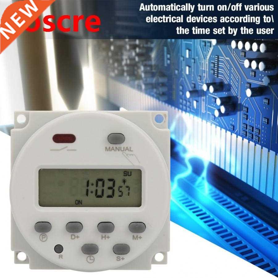 5V 12V 24V 110V 220V LCD Digital Timer Switch Small Type 7 D