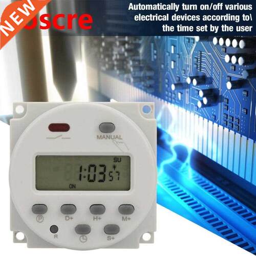 5V 12V 24V 110V 220V LCD Digital Timer Switch Small Type 7 D