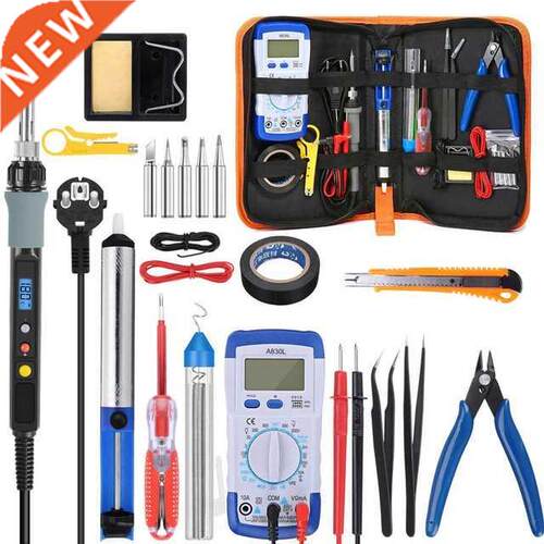 220V 80W Digital Soldering Iron kit Adjust Temperature Deso