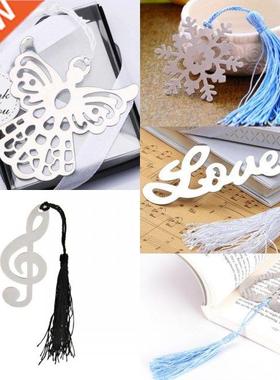 Creative Musical Note Snowfake Love Heart Alloy Bookmark Exq